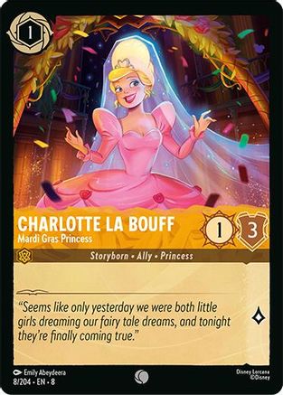 (008/204)  Charlotte La Bouff - Madri Gras Princess - Reign of Jafar  Normal