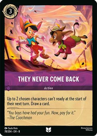 (078/204)  They Never Come Back - Reign of Jafar  Cold Foil