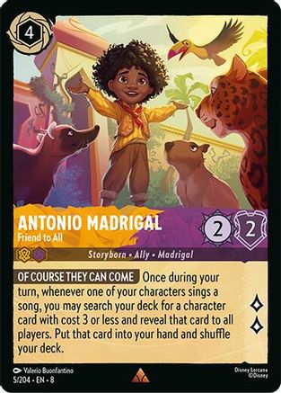 (005/204)  Antonio Madrigal - Friend to All - Reign of Jafar  Normal