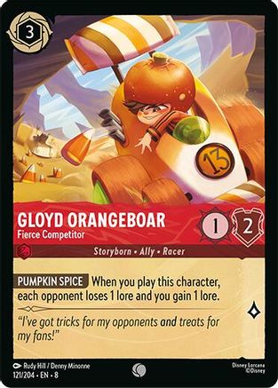 (121/204)  Gloyd Orangeboar - Fierce Competitor - Reign of Jafar  Normal