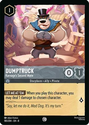(185/204)  Dumptruck - Karage's Second Mate - Reign of Jafar  Normal