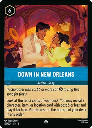 (177/204)  Down in New Orleans - Reign of Jafar  Cold Foil