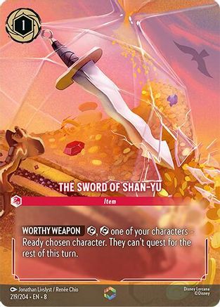 (219/204)  The Sword of Shan Yu (Enchanted) - Reign of Jafar  Holofoil
