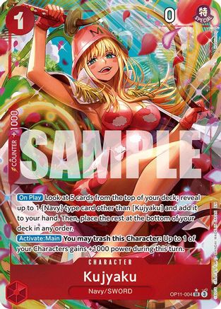(OP11-004) Kujyaku (Alternate Art) - A Fist of Divine Speed Foil