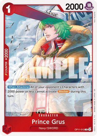 (OP11-013) Prince Grus - A Fist of Divine Speed Foil