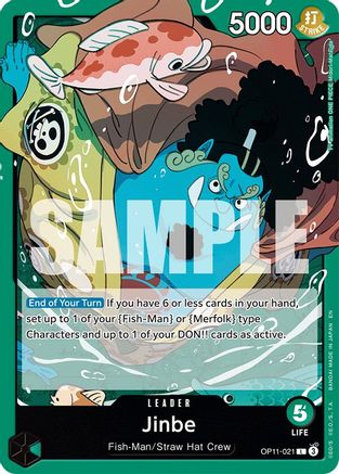 (OP11-021) Jinbe (021) - A Fist of Divine Speed Normal