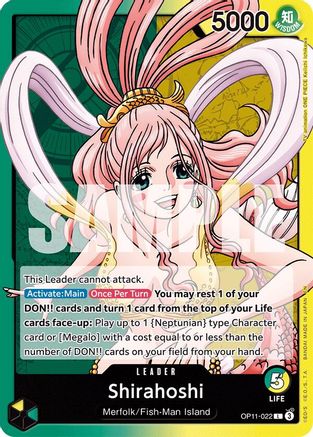 (OP11-022) Shirahoshi (022) - A Fist of Divine Speed Normal