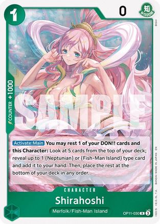 (OP11-030) Shirahoshi (030) - A Fist of Divine Speed Foil