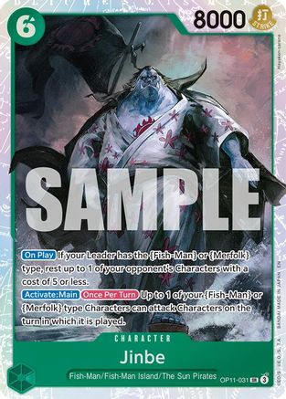 (OP11-031) Jinbe (031) - A Fist of Divine Speed Foil