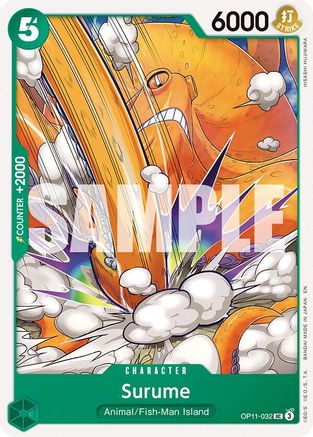 (OP11-032) Surume - A Fist of Divine Speed Normal