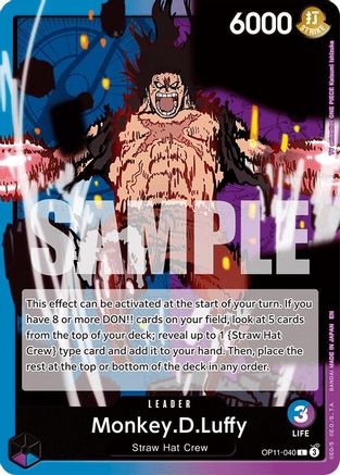 (OP11-040) Monkey.D.Luffy (040) - A Fist of Divine Speed Normal