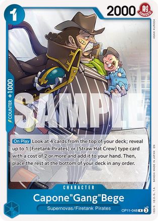 (OP11-048) Capone"Gang"Bege (048) - A Fist of Divine Speed Foil