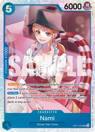 (OP11-054) Nami (054) - A Fist of Divine Speed Foil