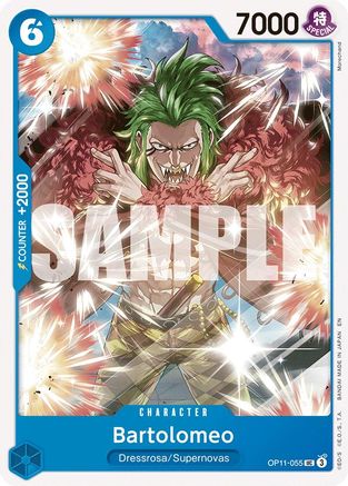 (OP11-055) Bartolomeo - A Fist of Divine Speed Normal