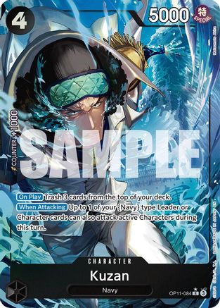 (OP11-084) Kuzan (Alternate Art) - A Fist of Divine Speed Foil