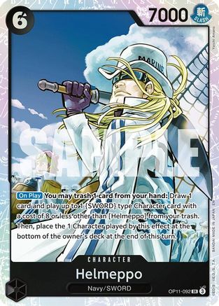 (OP11-092) Helmeppo - A Fist of Divine Speed Foil