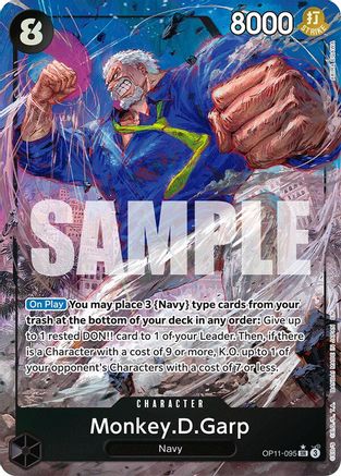 (OP11-095) Monkey.D.Garp (Alternate Art) - A Fist of Divine Speed Foil