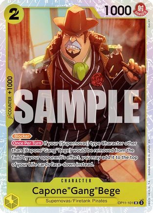 (OP11-101) Capone"Gang"Bege (101) - A Fist of Divine Speed Foil