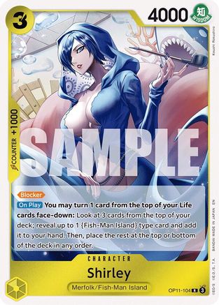 (OP11-104) Shirley - A Fist of Divine Speed Foil