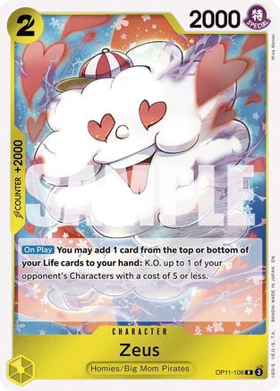 (OP11-106) Zeus - A Fist of Divine Speed Foil