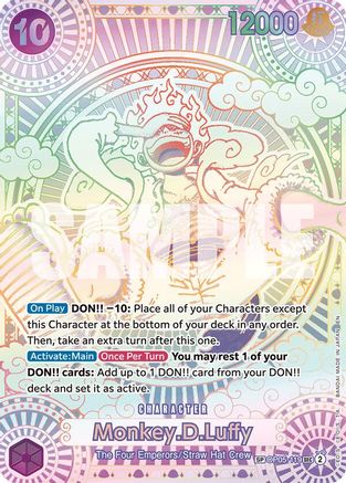 (OP05-119) Monkey.D.Luffy (119) (SP) - A Fist of Divine Speed Foil