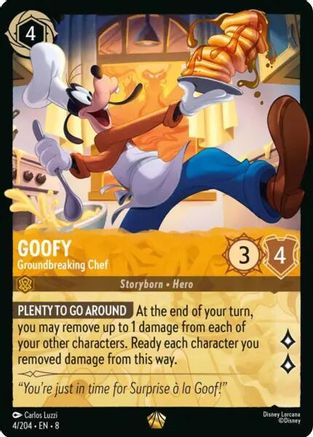 (004/204)  Goofy - Groundbreaking Chef - Reign of Jafar  Normal