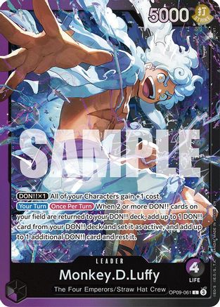 (OP09-061) Monkey.D.Luffy (OP09-061) - Starter Deck 26: PURPLE/BLACK Monkey.D.Luffy Foil