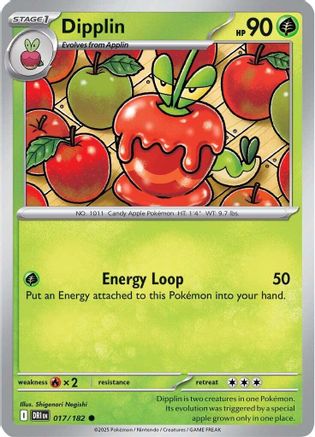 Dipplin 017 - SV10 Destined Rivals Reverse Holofoil - Common