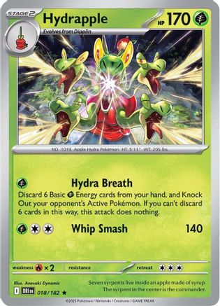 Hydrapple (18/182) - SV10 Destined Rivals Reverse Holofoil - Rare