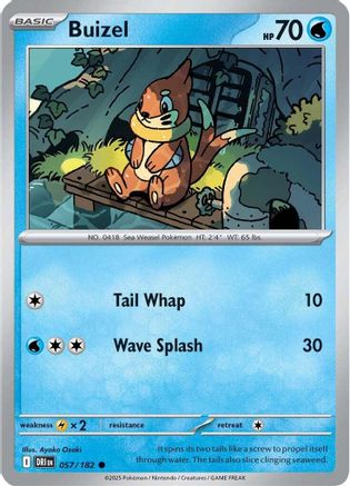 Buizel (57/182) - SV10 Destined Rivals Reverse Holofoil - Common