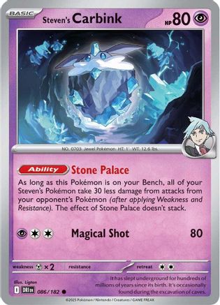 Steven's Carbink (86/182) - SV10 Destined Rivals  - Common