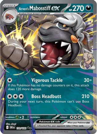 Arven's Mabosstiff ex (139/182) - SV10 Destined Rivals Holofoil - Double Rare