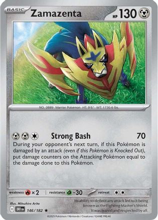 Zamazenta (146/182) - SV10 Destined Rivals Holofoil - Rare