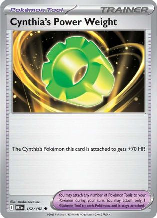 Cynthia's Power Weight (162/182) - SV10 Destined Rivals  - Uncommon