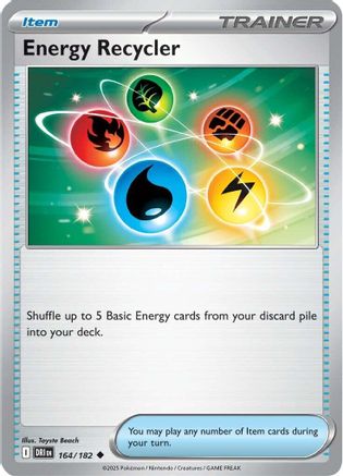 Energy Recycler 164 - SV10 Destined Rivals Reverse Holofoil - Uncommon