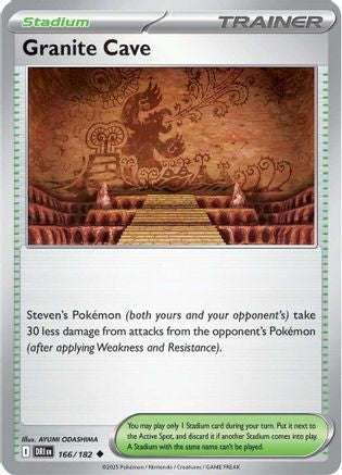 Granite Cave (166/182) - SV10 Destined Rivals Reverse Holofoil - Uncommon