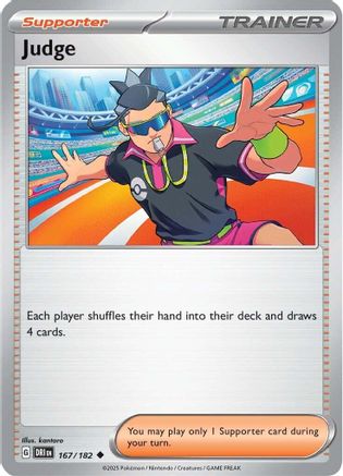 Judge (167/182) - SV10 Destined Rivals Reverse Holofoil - Uncommon