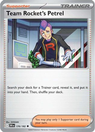 Team Rocket's Petrel (176/182) - SV10 Destined Rivals Reverse Holofoil - Uncommon