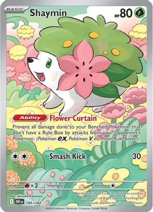Shaymin (185/182) - SV10 Destined Rivals Holofoil - Illustration Rare