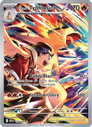 Ethan's Typhlosion (190/182) - SV10 Destined Rivals Holofoil - Illustration Rare