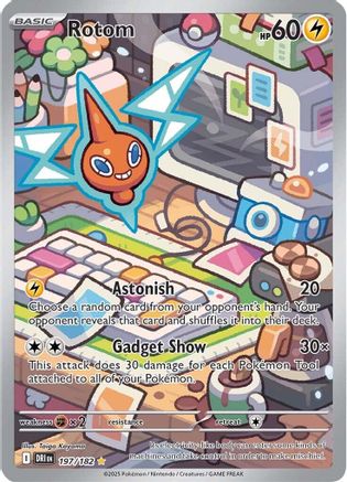 Rotom (197/182) - SV10 Destined Rivals Holofoil - Illustration Rare