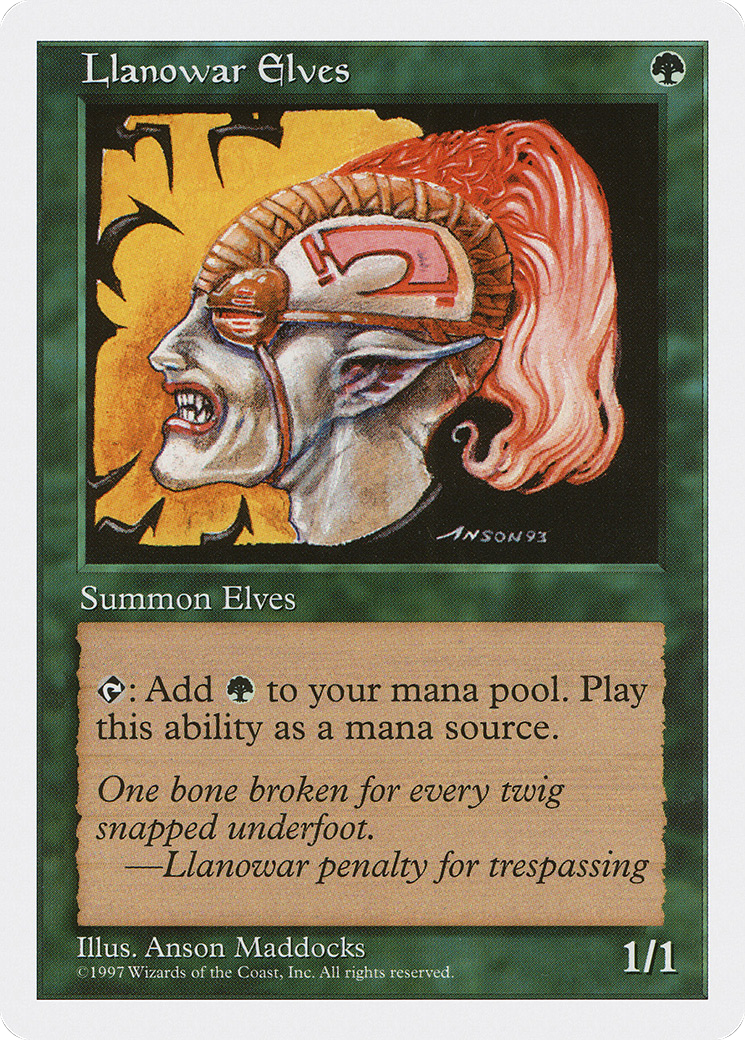 Llanowar Elves (5ED-313) - Fifth Edition
