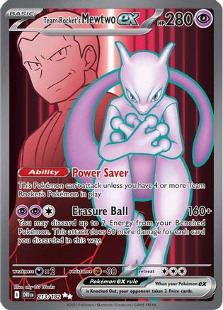 Team Rocket's Mewtwo ex (213/182) - SV10 Destined Rivals Holofoil - Ultra Rare