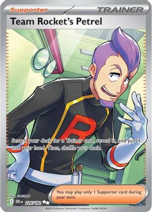 Team Rocket's Petrel (226/182) - SV10 Destined Rivals Holofoil - Ultra Rare