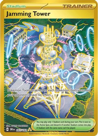Jamming Tower (243/182) - SV10 Destined Rivals Holofoil - Hyper Rare