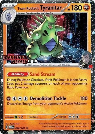 Team Rocket's Tyranitar (Prerelease) (96) - Miscellaneous Cards & Products Holofoil - Rare