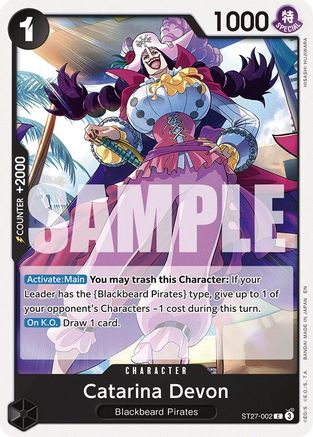 (ST27-002) Catarina Devon - Starter Deck 27: BLACK Marshall.D.Teach Normal