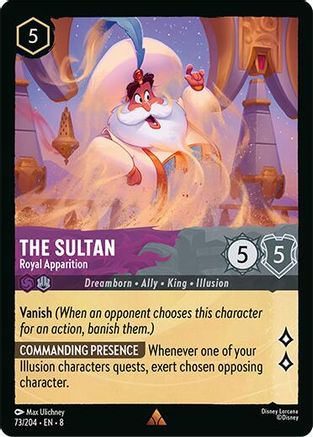 (073/204)  The Sultan - Royal Appaarition - Reign of Jafar  Cold Foil