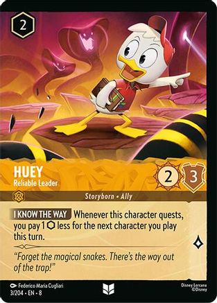 (003/204)  Huey - Reliable Leader (Foil) - Reign of Jafar  Cold Foil