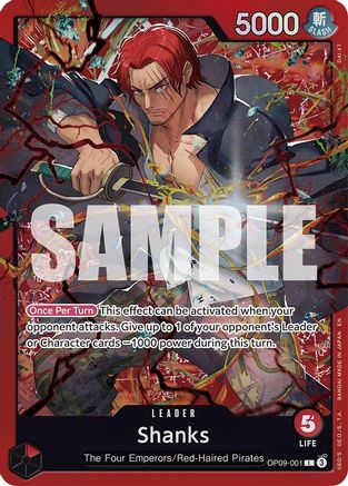 (OP09-001) Shanks (OP09-001) - Starter Deck 23: RED Shanks Foil